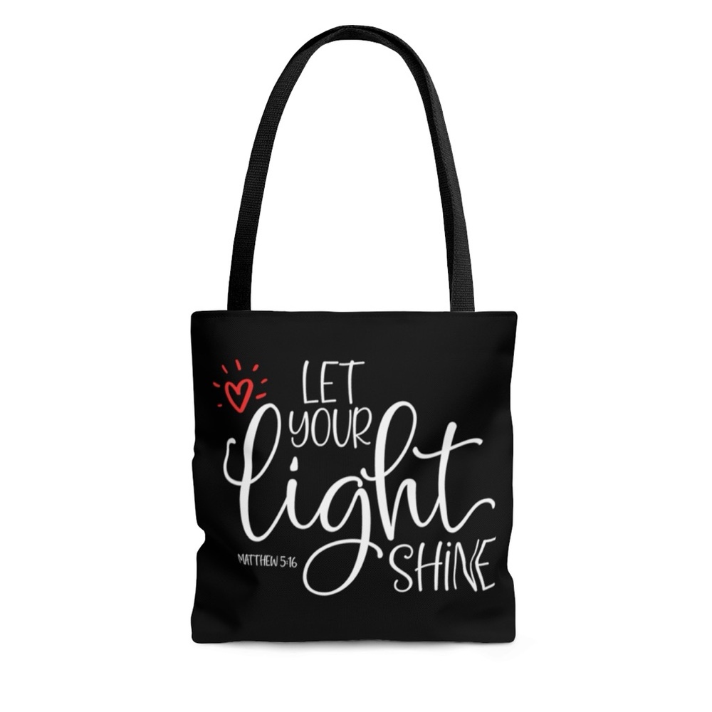 Black Inspirational Tote Bag